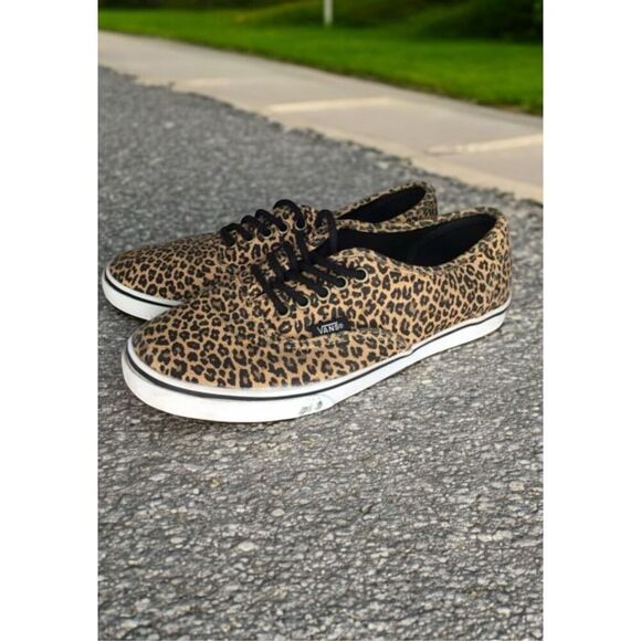 VANS Off The Wall Leopard Cheetah Animal Print Shoes Womens Size 7.5 Mens Size 6 - Picture 5 of 10
